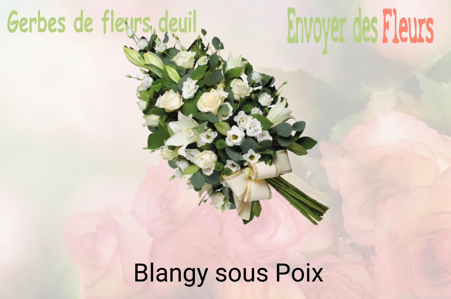 Gerbe de fleurs de deuil livrée à Blangy-sous-Poix